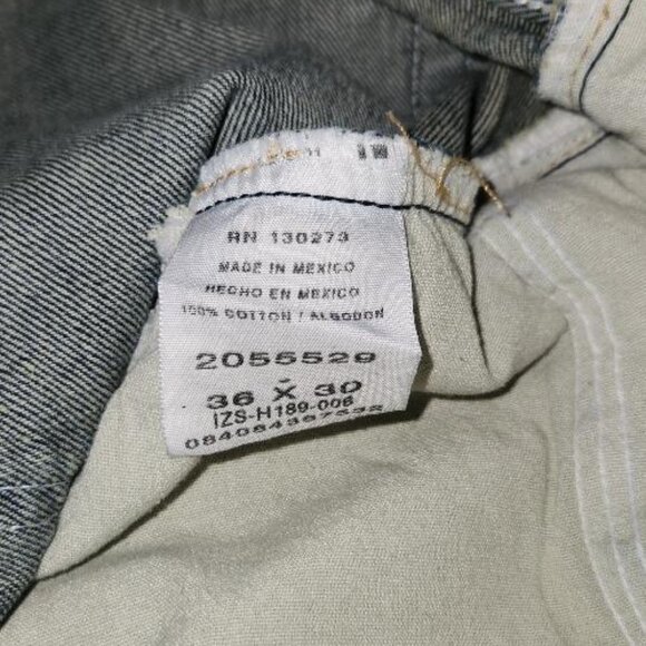 Mens Lee Relaxed Fit Straight Leg Jeans 36x30 Vintage - Picture 5 of 6